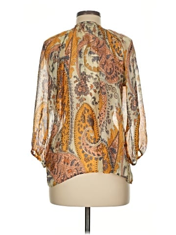 Tucker 3/4 Sleeve Silk Top (view 2)
