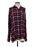 Mine Plaid Red Long Sleeve Blouse Size S - photo 1