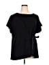 Lane Bryant 100% Polyester Black Short Sleeve Blouse Size 18 - 20 Plus - photo 1