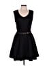 Chord Solid Black Cocktail Dress Size 11 - photo 1