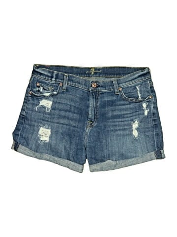 7 For All Mankind Denim Shorts (view 1)