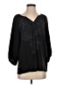 Tibi 100% Silk Black 3/4 Sleeve Silk Top Size 4 - photo 1