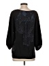 Tibi 100% Silk Black 3/4 Sleeve Silk Top Size 4 - photo 2