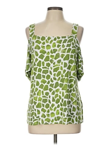 JM Collection Sleeveless Blouse (view 1)