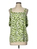JM Collection Green Sleeveless Blouse Size L - photo 1