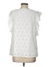 Lilly Pulitzer 100% Cotton White Sleeveless Blouse Size L - photo 2