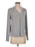 Reiss 100% Polyester Gray Long Sleeve Blouse Size 2 - photo 1
