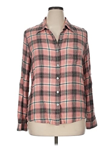 Karen Kane Long Sleeve Button-Down Shirt (view 1)