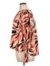 THML 100% Polyester Orange Long Sleeve Blouse Size XL - photo 5