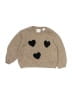 Zara Hearts Tan Pullover Sweater 12-18 MO / 18 MO - photo 1