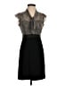Ann Taylor LOFT 100% Polyester Tweed Black Cocktail Dress Size 0 - photo 1