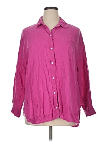 Old Navy 3/4 Sleeve Button-Down Shirt (view 1)