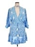 AaKaa 100% Rayon Paisley Blue Casual Dress Size XL - photo 1