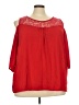 New Directions 100% Polyester Red 3/4 Sleeve Blouse Size 3X - photo 1