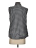 Talbots 100% Polyester Houndstooth Black Vest Size S - photo 2