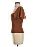 Theory 100% Recycled Polyester Brown Short Sleeve Top Size P (petite) - photo 5