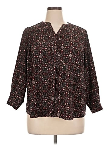 Croft & Barrow 3/4 Sleeve Blouse (view 1)
