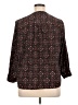 Croft & Barrow 100% Polyester Print Black 3/4 Sleeve Blouse Size 1X - photo 2