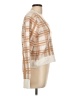 Hippie Rose Plaid Tan Pullover Sweater Size L - photo 4