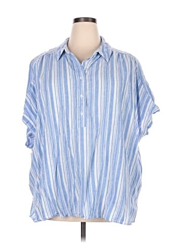 Lane Bryant Short Sleeve Button-Down Shirt (view 1)