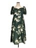 Cider Floral Green Casual Dress Size 0X - photo 1