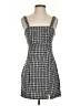 Francesca's 100% Polyester Houndstooth Gray Cocktail Dress Size XS - photo 1