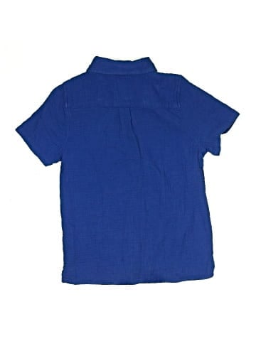 Mini Boden Short Sleeve Button-Down Shirt (view 2)