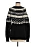 Talbots Chevron-herringbone Black Turtleneck Sweater Size S - photo 1