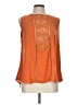 Staccato Orange Sleeveless Blouse Size L - photo 1