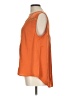 Staccato Orange Sleeveless Blouse Size L - photo 5
