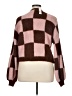 No Boundaries Checkered-gingham Brown Cardigan Size XL - photo 2