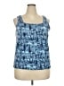 Susan Lawrence Blue Tank Top Size 2X - photo 1