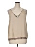 2b bebe 100% Polyester Tan Sleeveless Blouse Size XL - photo 1