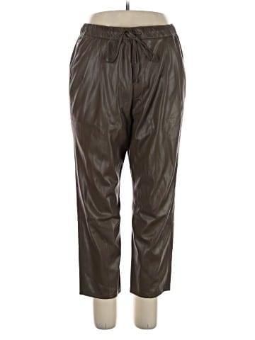 Zara Faux Leather Pants (view 1)