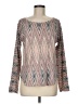 Nally & Millie Chevron-herringbone Pink Pullover Sweater Size M - photo 1
