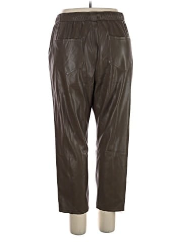 Zara Faux Leather Pants (view 2)