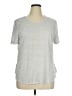 Athleta Tweed Silver Short Sleeve T-Shirt Size XL (tall) - photo 1
