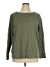 Croft & Barrow Polka Dots Green Pullover Sweater Size 1X - photo 1