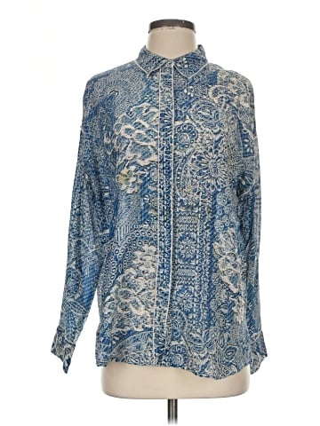 Johnny Was Long Sleeve Silk Top (view 1)