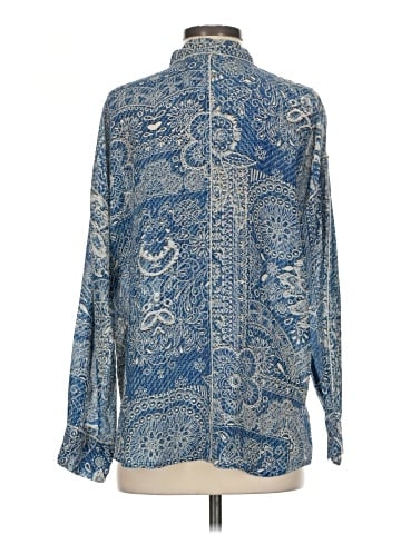 Johnny Was Long Sleeve Silk Top (view 2)