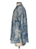 Johnny Was 100% Silk Paisley Blue Long Sleeve Silk Top Size S - photo 5