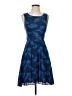 Maple 100% Rayon Blue Cocktail Dress Size 4 - photo 1