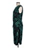 North Style Print Teal Cocktail Dress Size 10 - photo 5