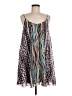 Express 100% Polyester Animal Print Brown Casual Dress Size M - photo 1