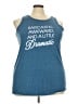 Torrid Blue Tank Top Size 3X Plus (3) - photo 1
