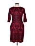 Gabby Skye Paisley Red Cocktail Dress Size 10 - photo 1