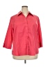 Foxcroft Red 3/4 Sleeve Button-Down Shirt Size 20 - photo 1