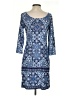 Apt. 9 Print Blue Casual Dress Size S - photo 2