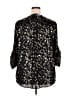 Torrid 100% Polyester Black 3/4 Sleeve Blouse Size 3X Plus (3) - photo 2