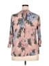 Daniel Rainn 100% Rayon Floral Pink 3/4 Sleeve Blouse Size 3X - photo 2